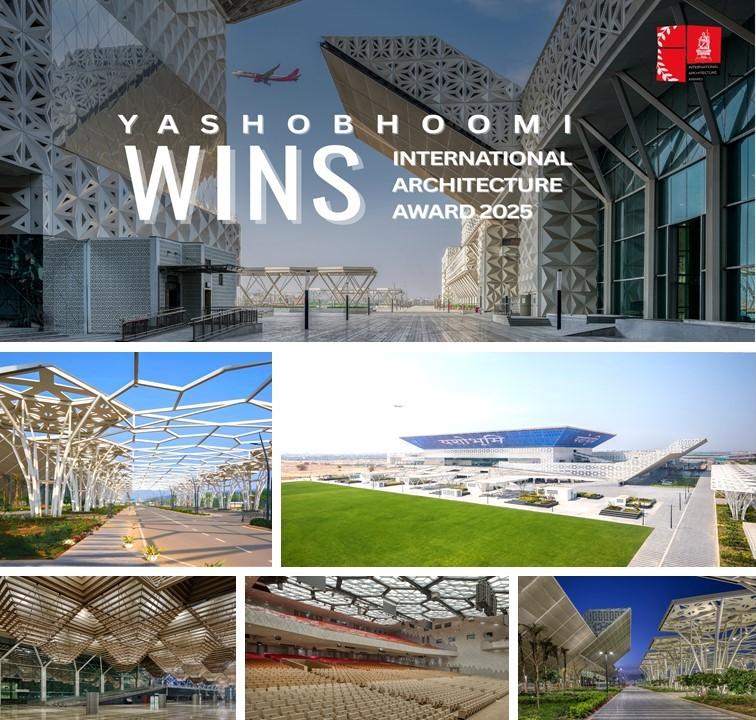 Yashobhoomi wins international architecture award 2025
