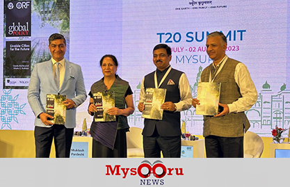 
									Livable Cities for the Future, a compendium of essays, launched at Think 20 Summit in Mysuru